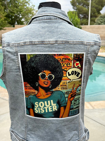 Denim Vest-light wash fitted