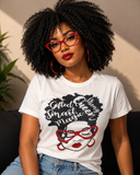 Lady with red glasses Boyfriend Tee