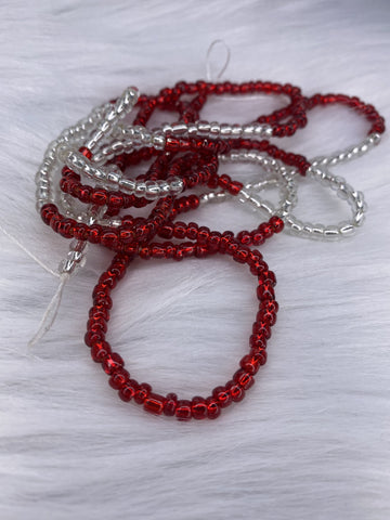 Red and Clear WaistBeads