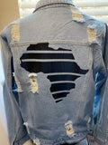 Africa inspired denim jacket
