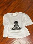 Afro yoga lady crop top Woman Tee Shirt